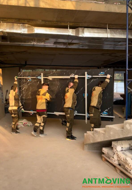 Podnoszenie płytek wielkoformatowych 3200/1600 mm